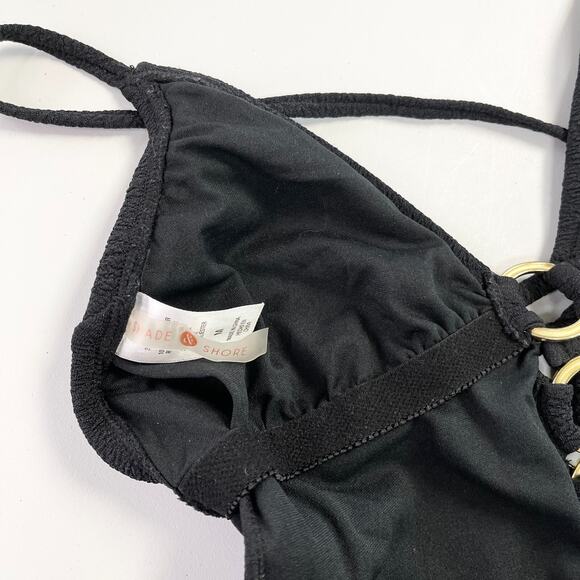 Shade Shore Womens Swimsuit Size Medium Black Gold One Piece Beach Summer Travel - Picture 5 of 8